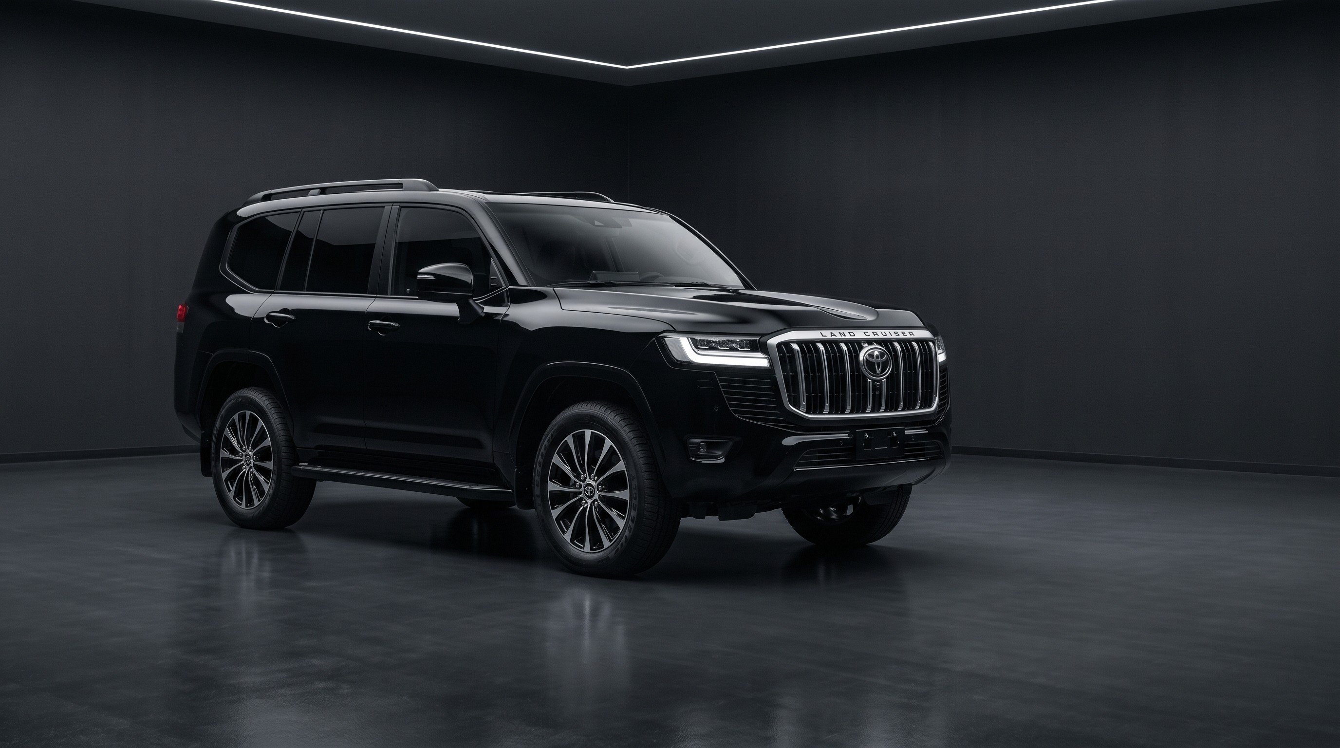 Toyota Land Cruiser LC300, vista 3/4 en estudio
